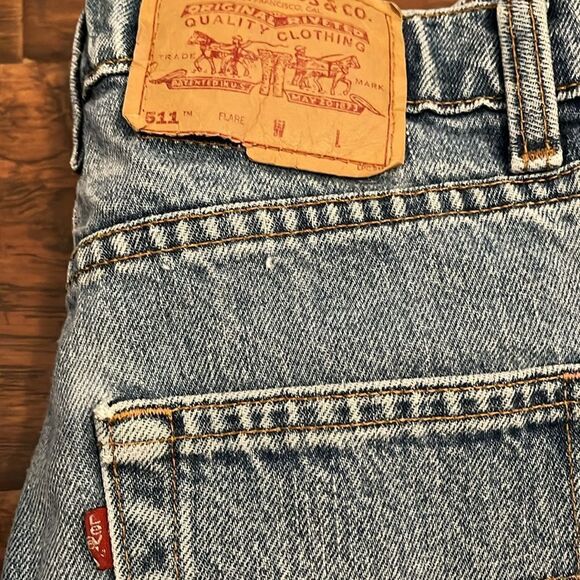 Vintage Levi’s 511 Blue Distressed Denim Jeans - Picture 11 of 11